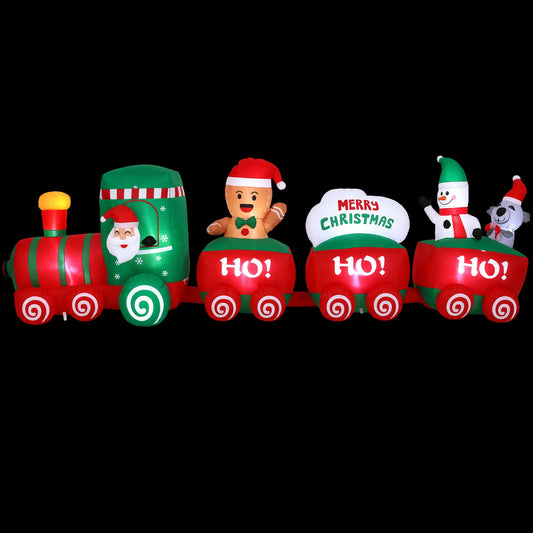 Jingle Jollys Inflatable Santa Train - 3.6m