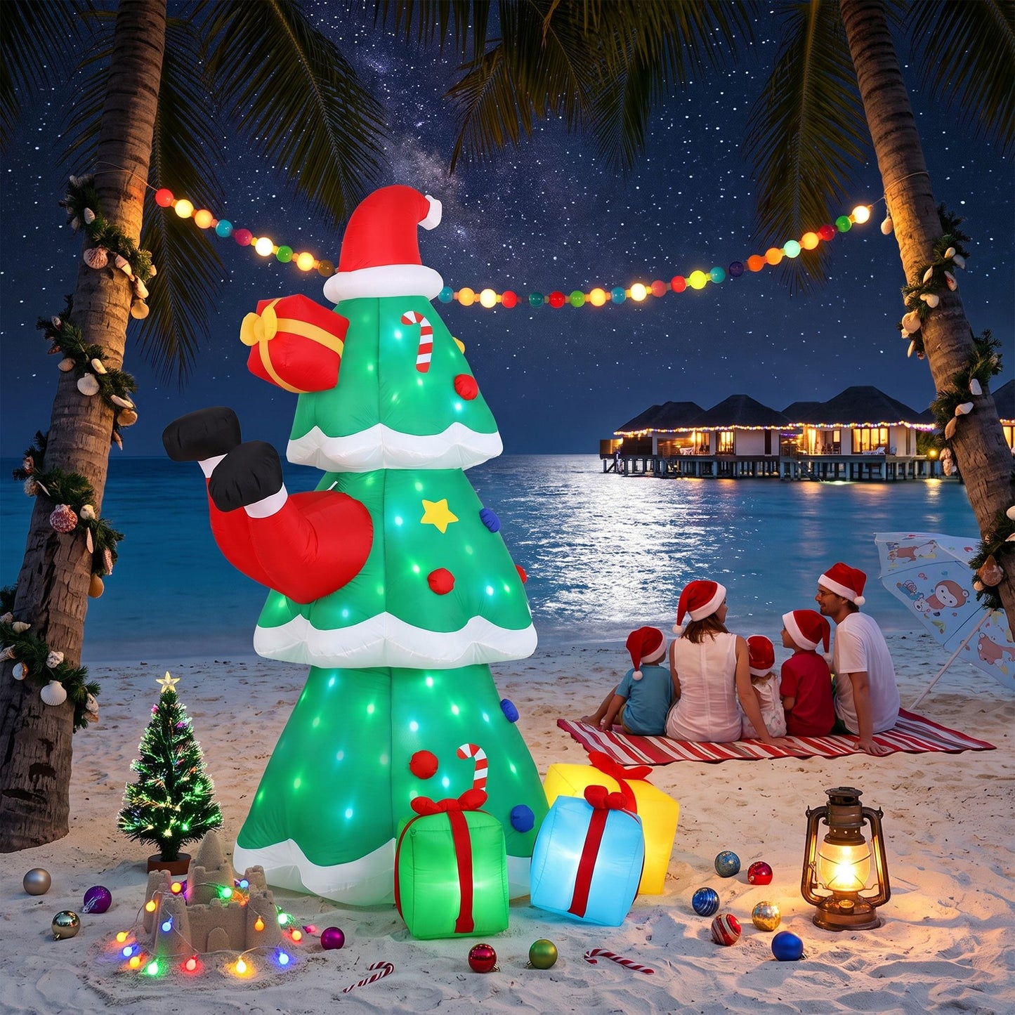 Jingle Jollys Inflatable Christmas Tree - 2.5m