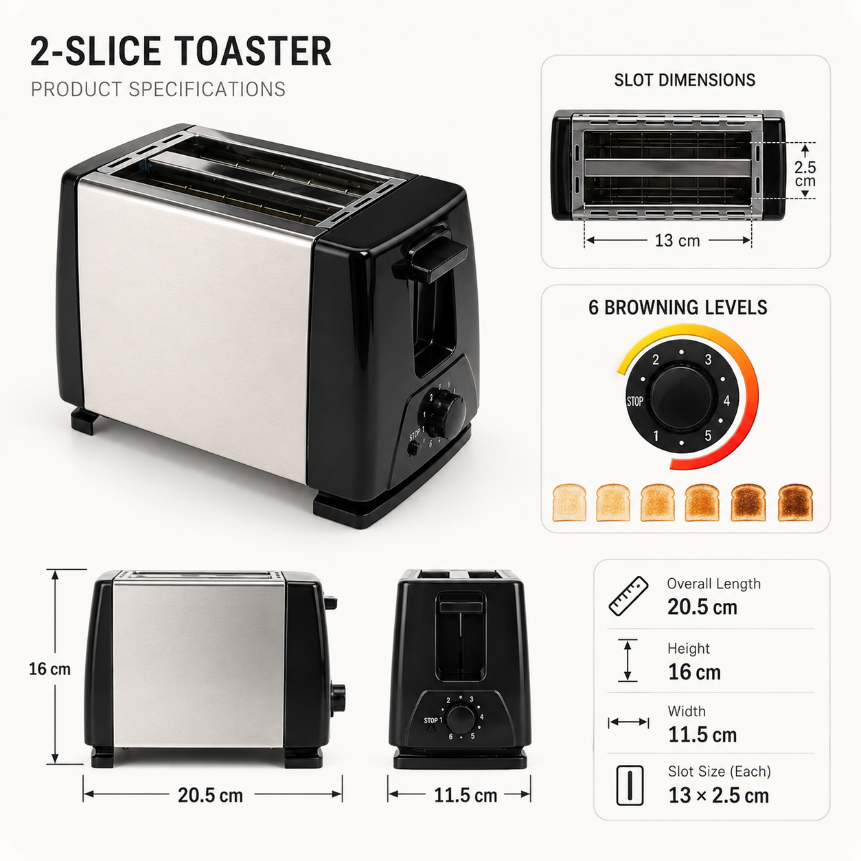 Toaster - Black