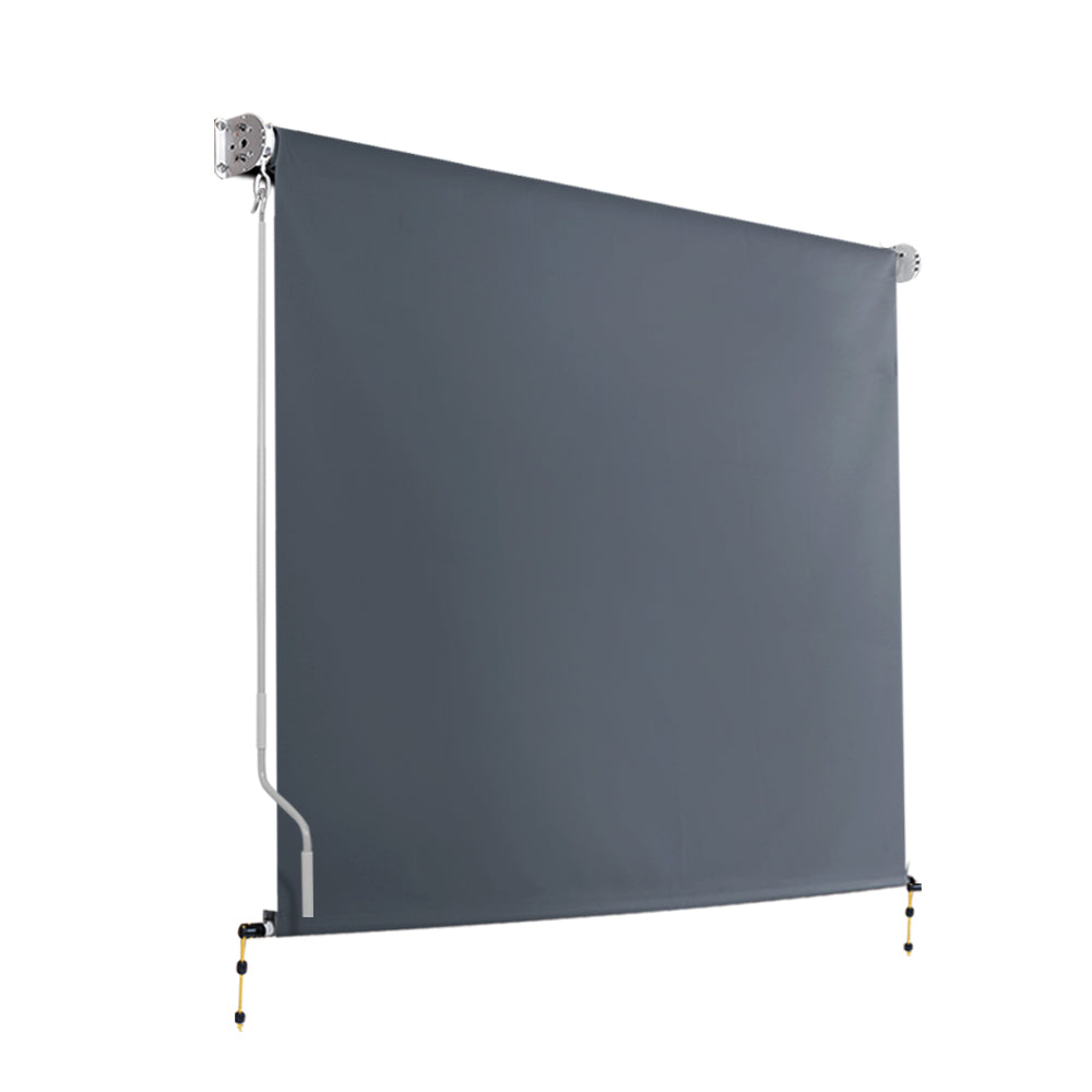 Instahut Outdoor Roller Blind 2.1 x 2.5m Retractable