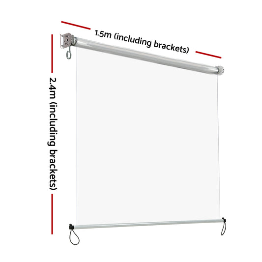 Instahut 1.5x2.4m Roll Down Outdoor Blind