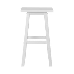 Artiss Set of 2 Beech Wood Bar Stools - White