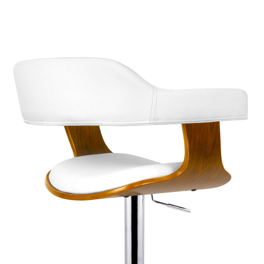Artiss Wooden PU Leather Bar Stool