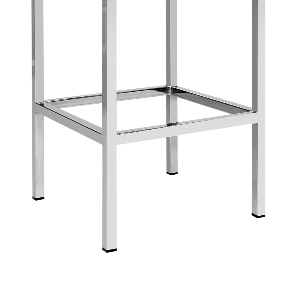 Artiss Set of 2 PU Leather Backless Bar Stools