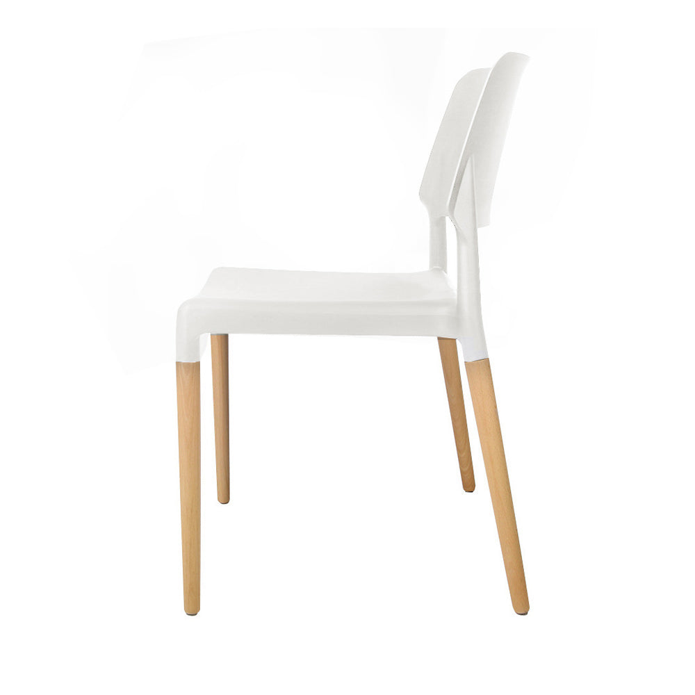Artiss Set of 4 Wooden Stackable Dining Chairs