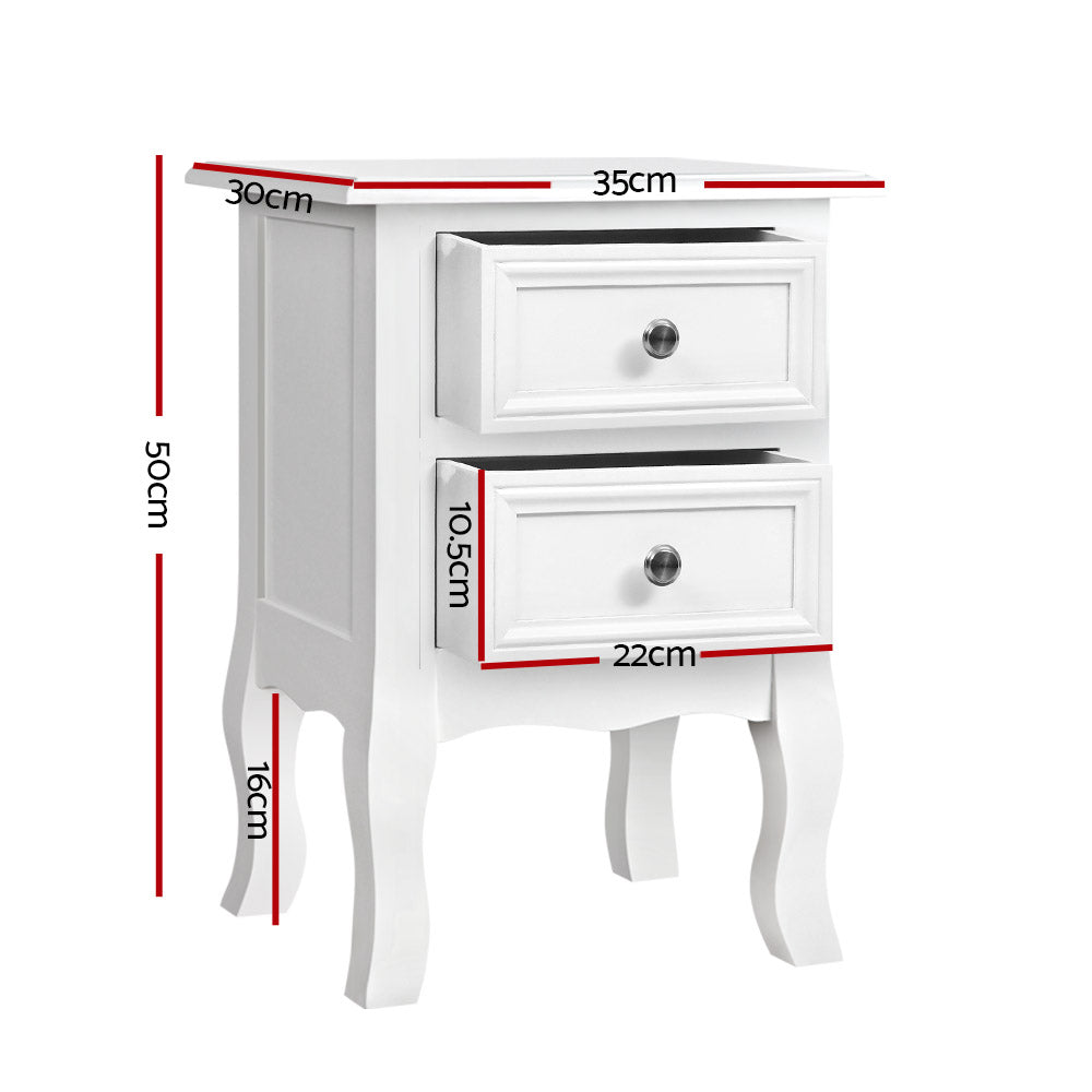 Artiss Bedside Tables Drawers Side Table