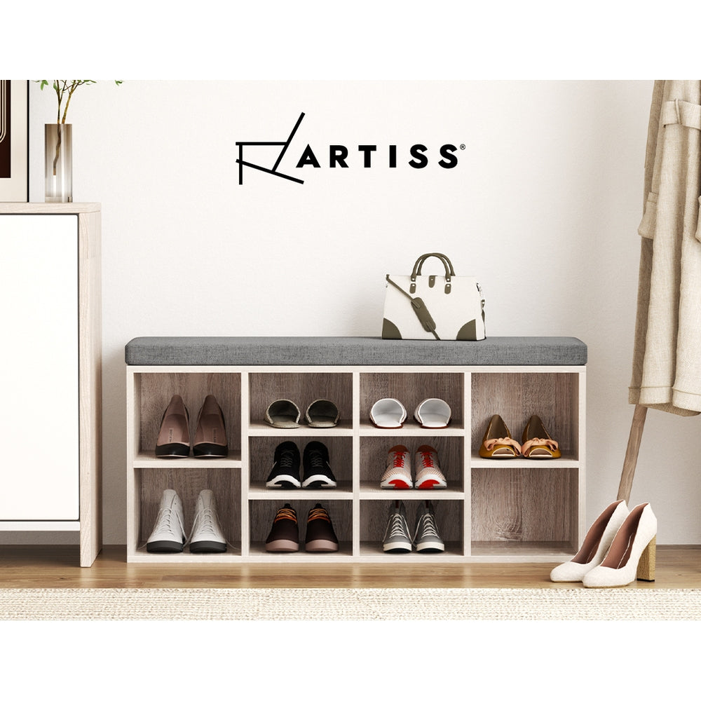 Artiss Bench Wooden Shoe Rack