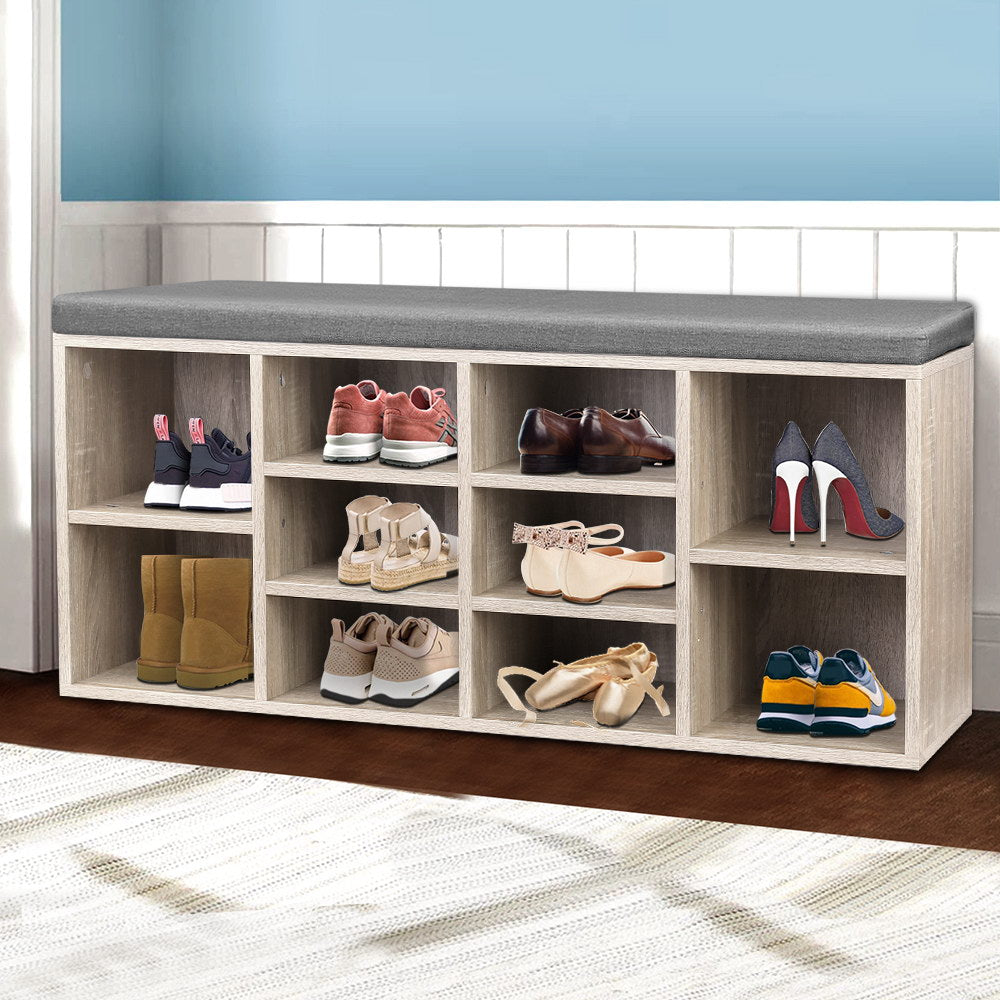Artiss Bench Wooden Shoe Rack