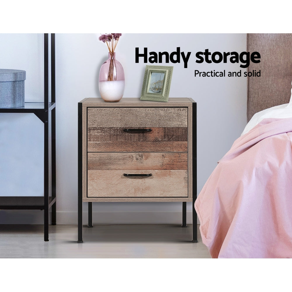 Artiss Bedside Table Drawers Nightstand