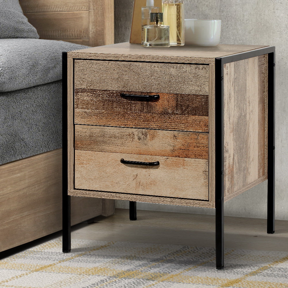 Artiss Bedside Table Drawers Nightstand