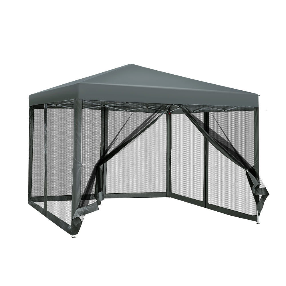 Instahut 3x3m Grey Pop Up Gazebo