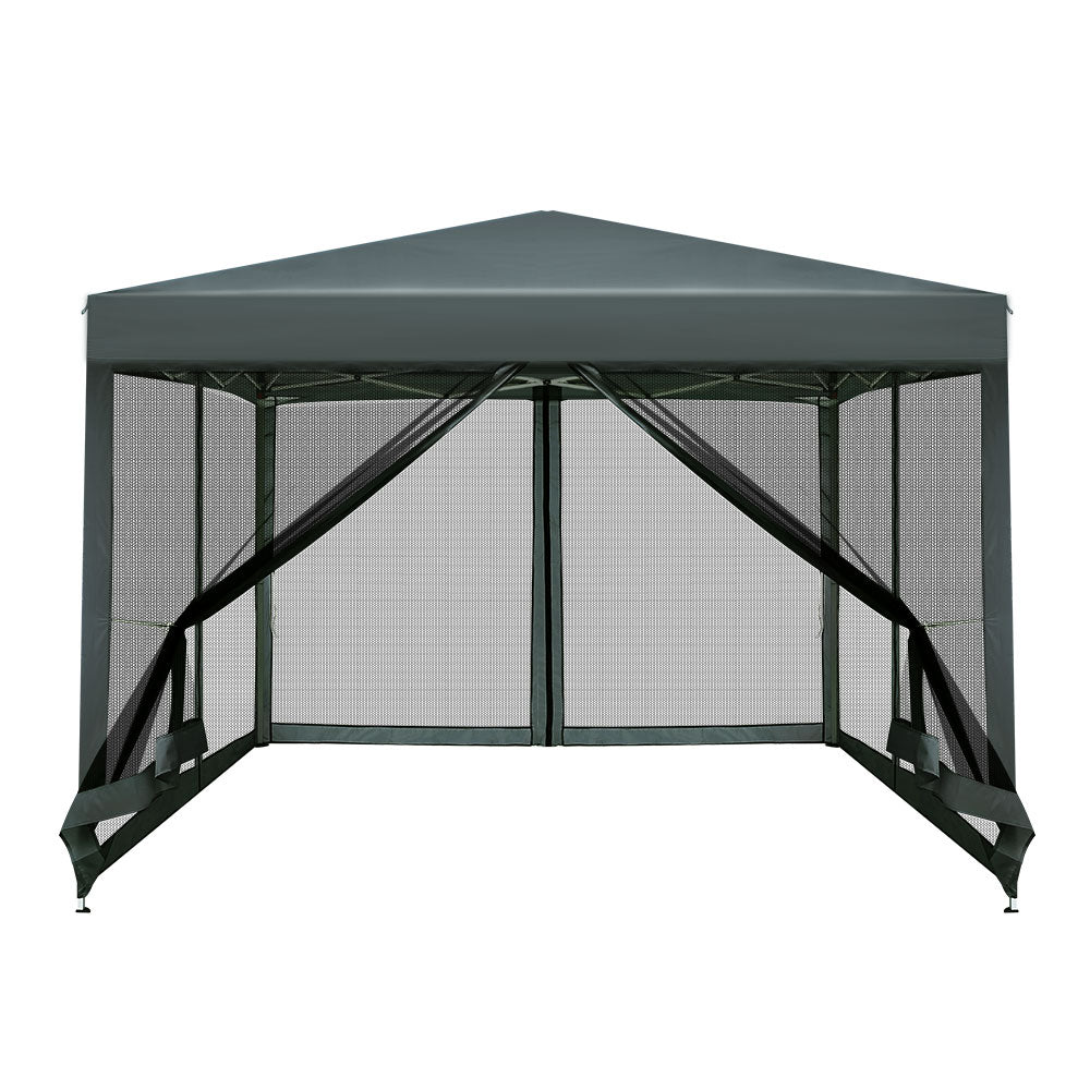 Instahut 3x3m Grey Pop Up Gazebo