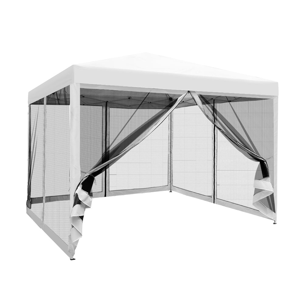 Instahut 3x3m White Pop Up Gazebo