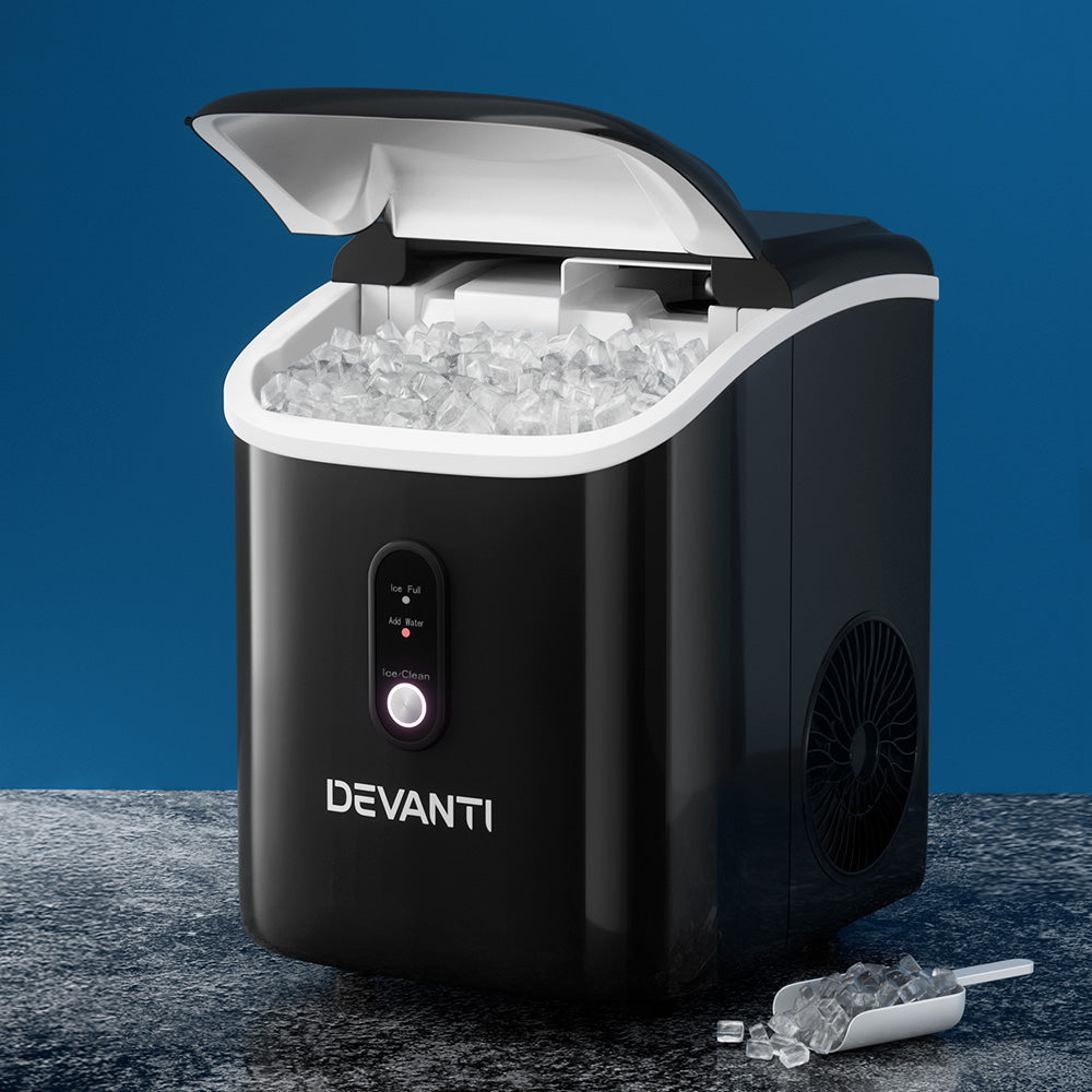 Devanti Ice Maker Machine Nuggetc Ice Cube 15kg Bar Countertop