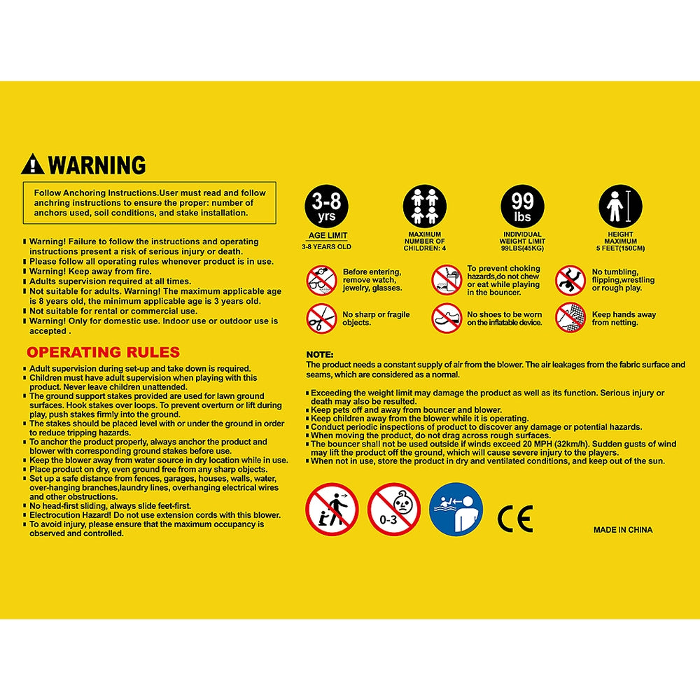 Inflatable Outdoor Water Slide Kids Jumping Castle