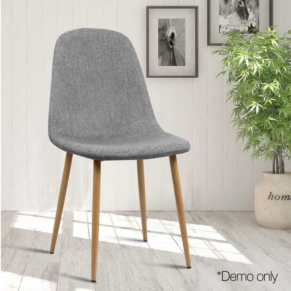 Artiss Set of 4 Adamas Fabric Dining Chairs
