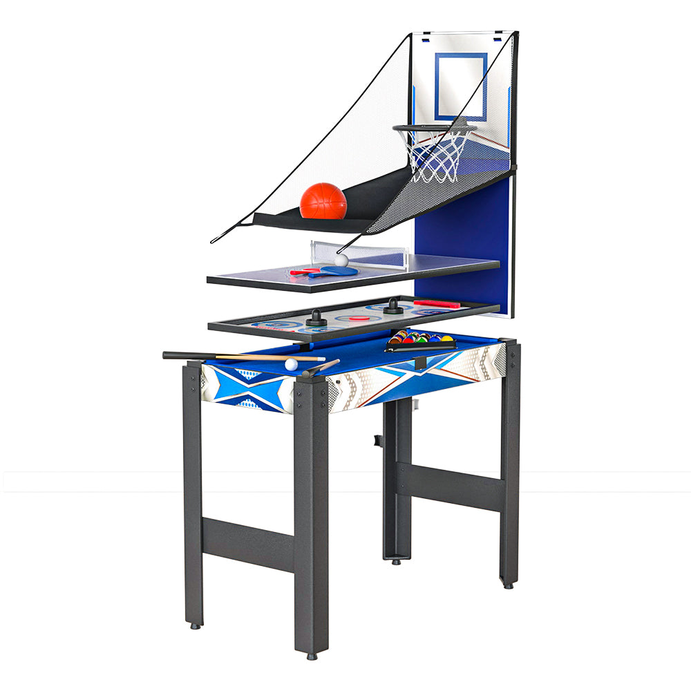 Amazing 5-In-1 Games Table Pool Table Tennis Air Hockey Basketball Arcade Archery Gift