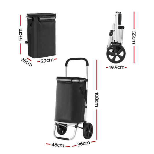 Emajin 45kg Foldable Shopping Trolley