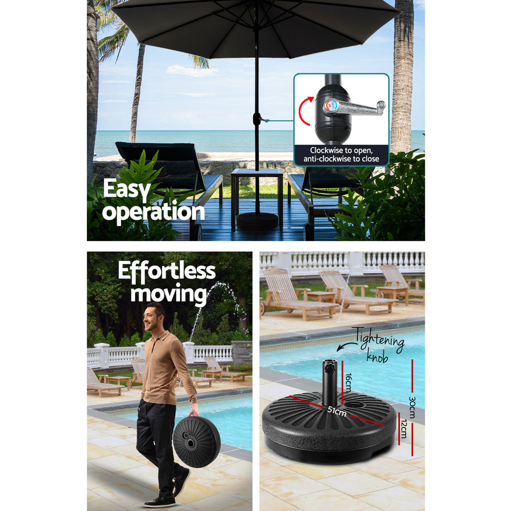 Outdoor Umbrella 3m Base Beach Pole