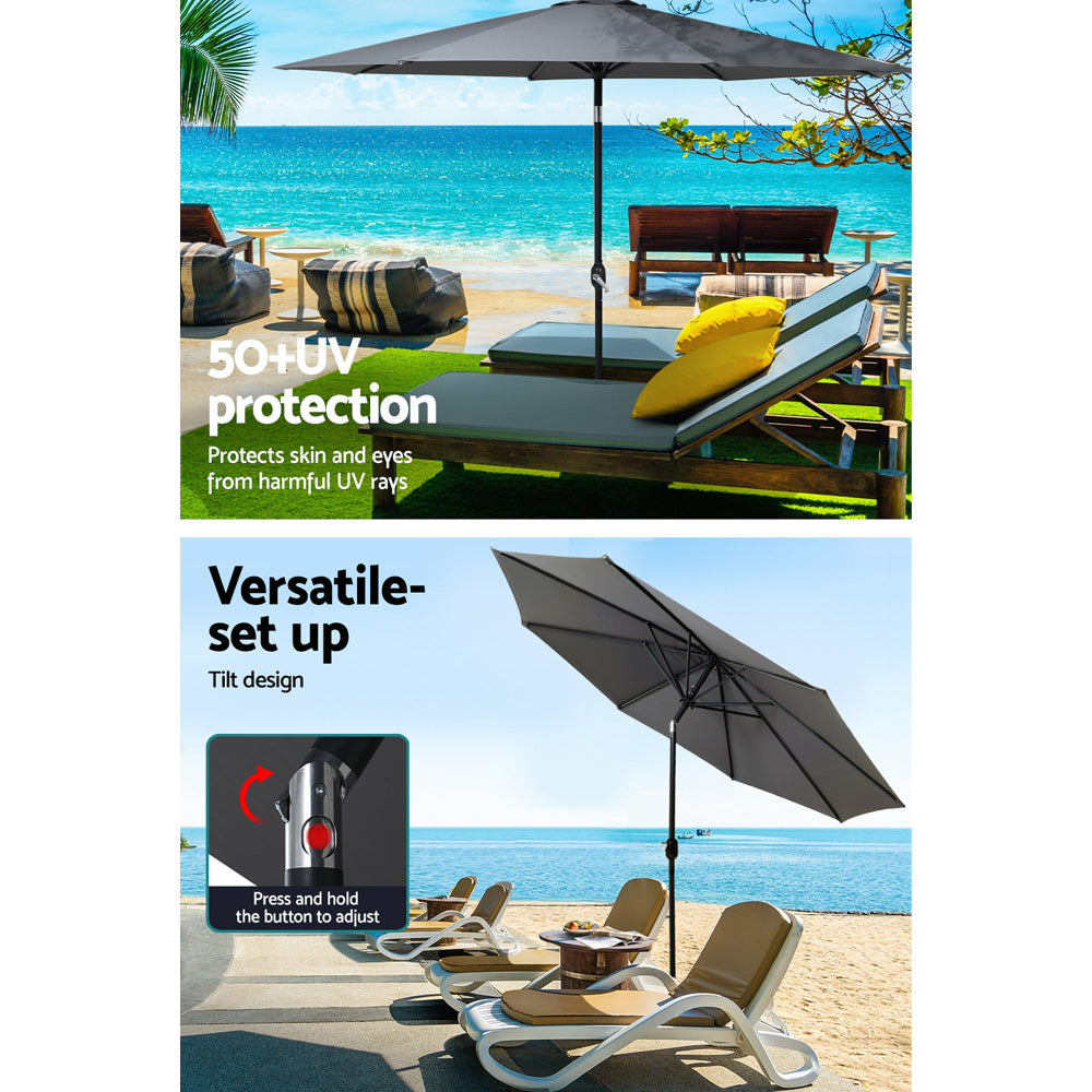 Outdoor Umbrella 3m Base Beach