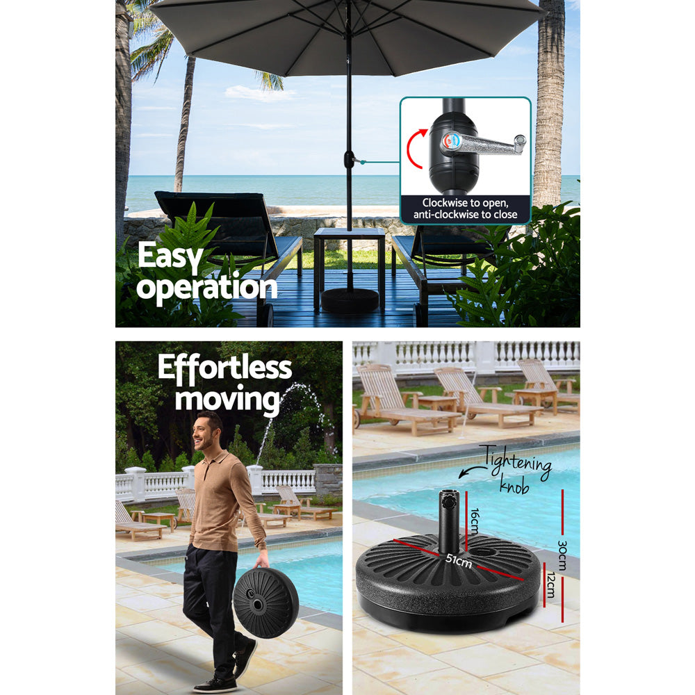 Outdoor Umbrella 3m Base Beach