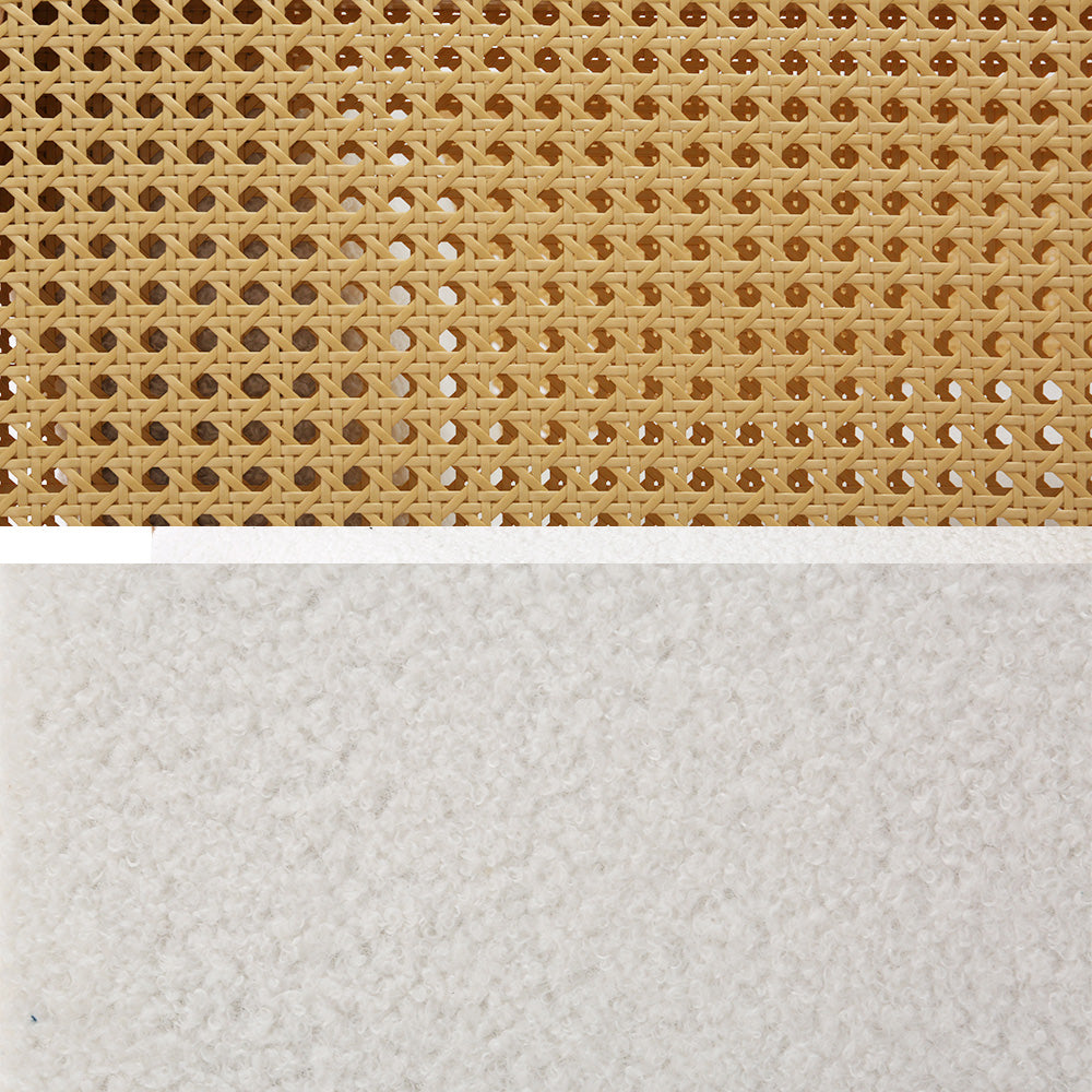 Artiss Boucle Rocking Armchair Sherpa Upholstered White